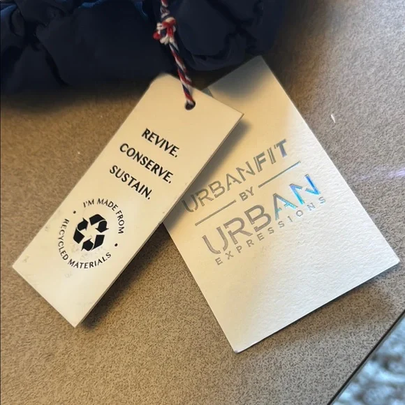 Quilted Navy Blue Shoulder Bag by Urbanfit - Picture 8 of 8